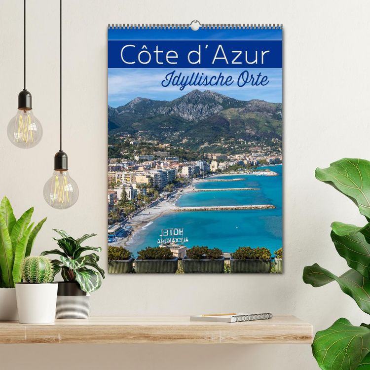Produktbild: C&Ocirc;TE D&rsquo;AZUR Idyllische Orte (Wandkalender 2026 DIN A2 hoch), CALVENDO Monatskalender
