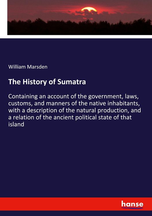 Produktbild: The History of Sumatra