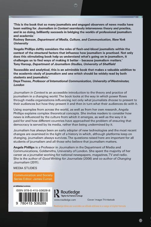 Produktbild: Journalism in Context