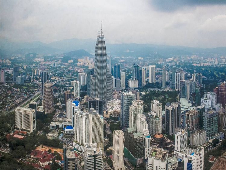 Produktbild: CALVENDO Puzzle Blick &uuml;ber Kuala Lumpur | 1000 Teile Lege-Gr&ouml;&szlig;e 64x48cm Foto-Puzzle f&uuml;r gl&uuml;ckliche Stunden