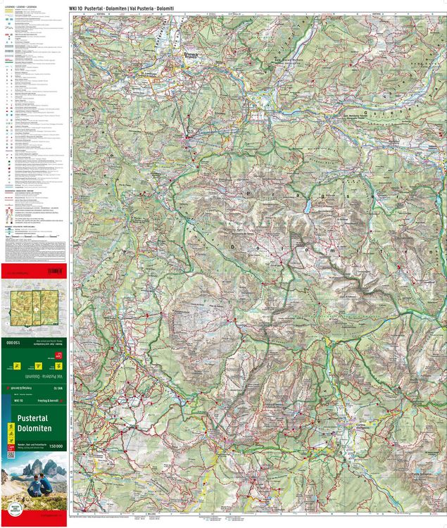 Produktbild: Freytag & berndt Wanderkarte WKI 10 Pustertal - Dolomiten 1:50.000