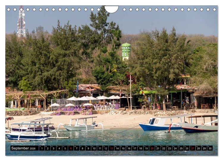 Produktbild: Indonesien: Gili Inseln (Wandkalender 2026 DIN A4 quer), CALVENDO Monatskalender