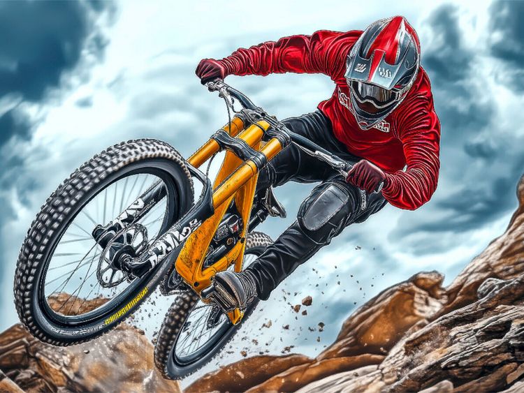 Produktbild: CALVENDO Puzzle Mountainbike | 1000 Teile Lege-Gr&ouml;&szlig;e 64x48cm Foto-Puzzle f&uuml;r gl&uuml;ckliche Stunden