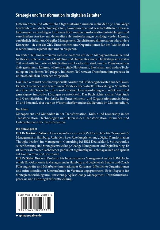 Produktbild: Strategie und Transformation im digitalen Zeitalter