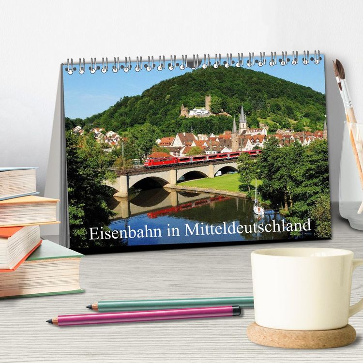 Produktbild: Eisenbahn in Mitteldeutschland (Tischkalender 2026 DIN A5 quer), CALVENDO Monatskalender