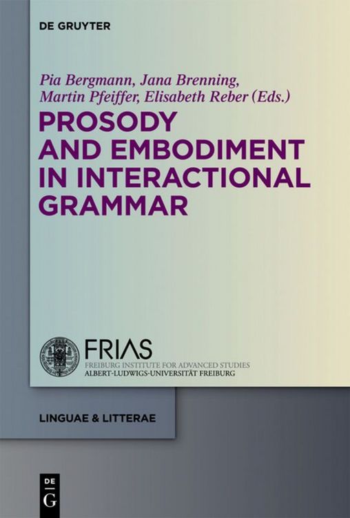 Produktbild: Prosody and Embodiment in Interactional Grammar