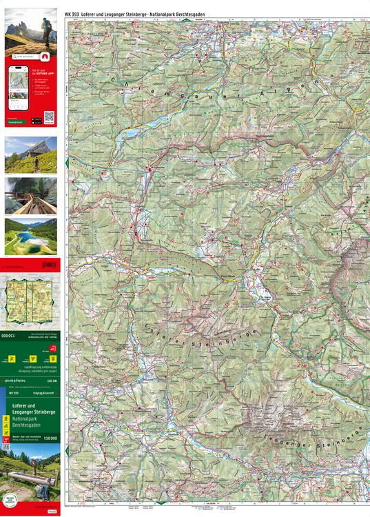 Produktbild: Freytag & berndt Wanderkarte WK 393 Loferer und Leoganger Steinberge, Nationalpark Berchtesgaden 1:50.000