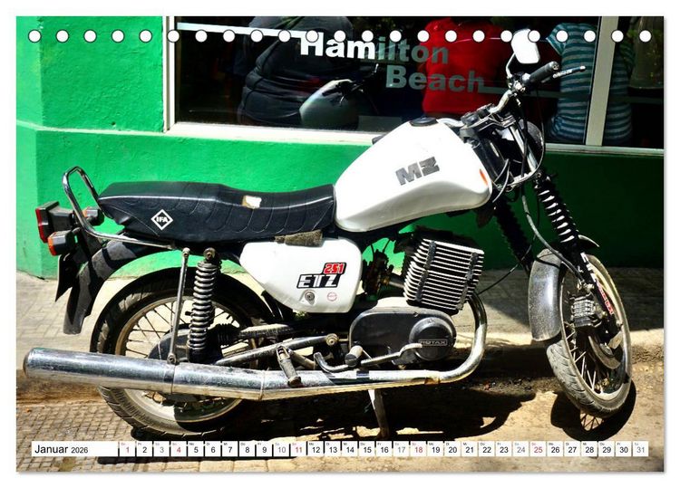 Produktbild: MZ ETZ 251 - Letztes Motorrad der DDR (Tischkalender 2026 DIN A5 quer), CALVENDO Monatskalender
