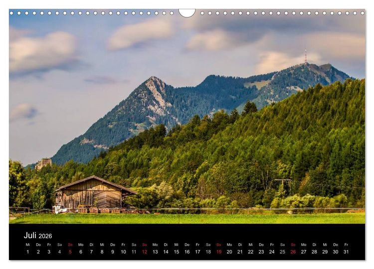 Produktbild: Im Allg&auml;u bei Oberstdorf (Wandkalender 2026 DIN A3 quer), CALVENDO Monatskalender