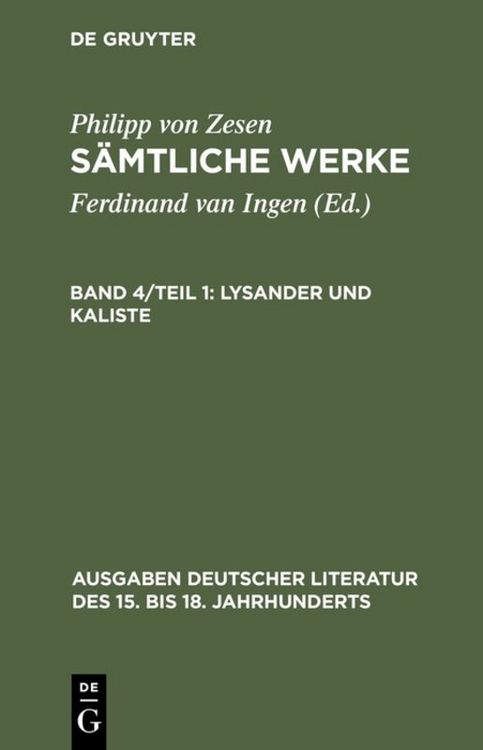 Produktbild: Lysander und Kaliste