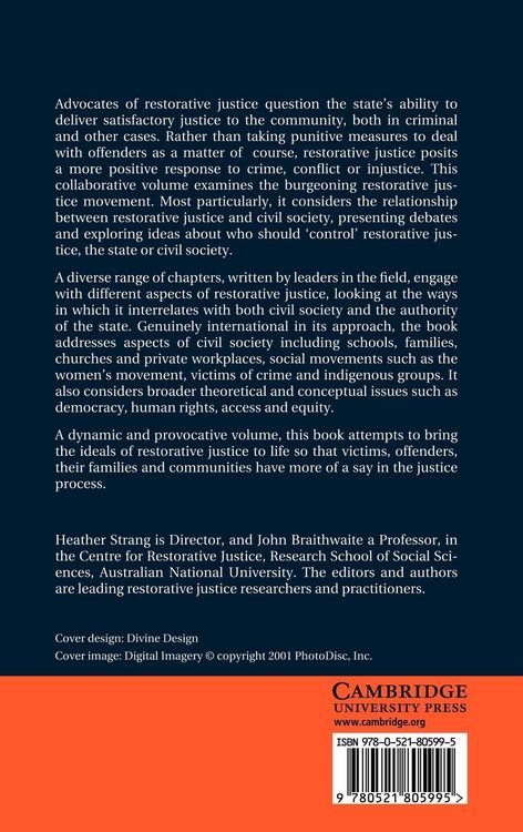 Produktbild: Restorative Justice and Civil Society