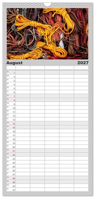 Produktbild: Familienplaner 2027 - Auf Guttenbergs Spuren mit 5 Spalten (Wandkalender, 21 x 45 cm) CALVENDO