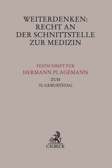 Produktbild: Weiterdenken: Recht an der Schnittstelle zur Medizin
