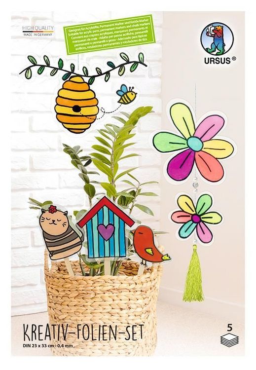 Produktbild: URSUS Non Paper Products Kreativ-Folien-Set, 23 x 33 cm