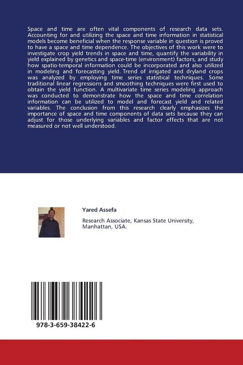 Produktbild: Time Series and Spatial Analysis of Crop Yield