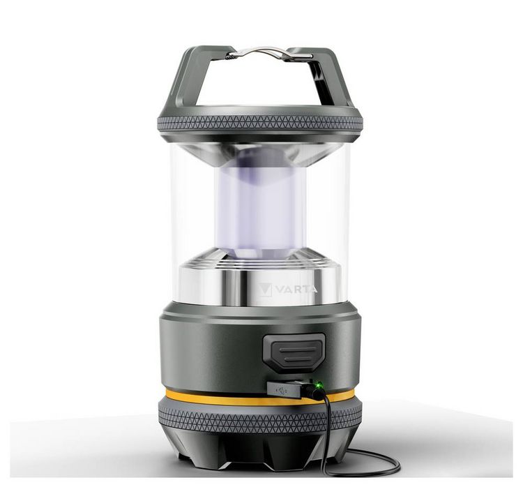 Produktbild: Varta 17550101111 VARTA Outdoor-Sportlaterne L20R LED Camping-Laterne 420 lm akkubetrieben 400 g Schwarz, Gelb
