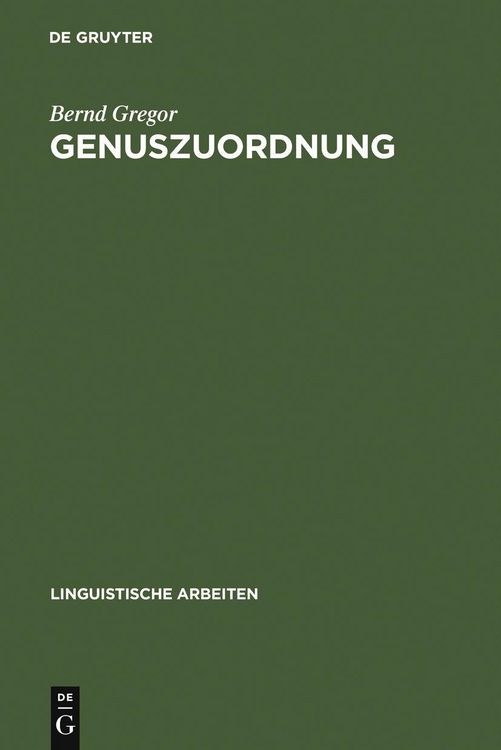 Produktbild: Genuszuordnung