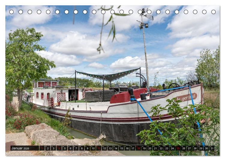 Produktbild: Der K&ouml;nigliche Kanal. Die Wasserstra&szlig;e im Languedoc (Tischkalender 2026 DIN A5 quer), CALVENDO Monatskalender