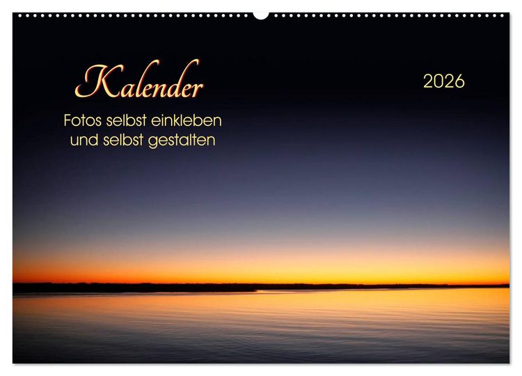 Produktbild: Kalender - Fotos selbst einkleben und selbst gestalten (Wandkalender 2026 DIN A2 quer), CALVENDO Monatskalender