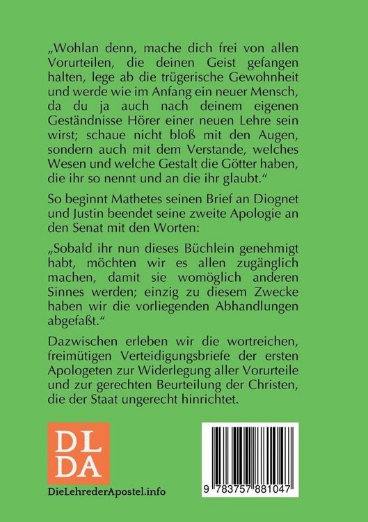 Produktbild: Brief an Diognet. Erste Apologie. Zweite Apologie