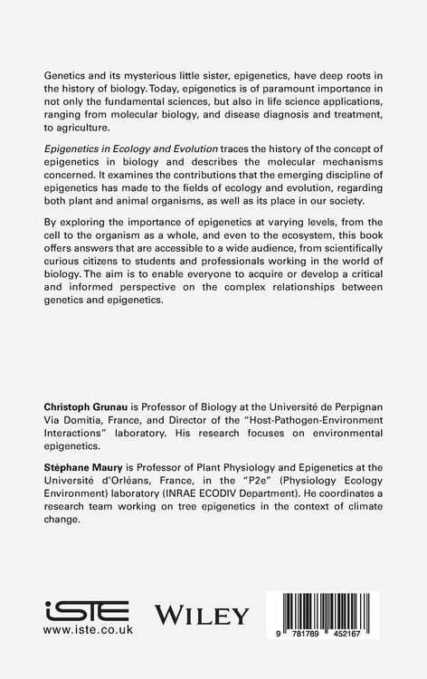 Produktbild: Epigenetics in Ecology and Evolution