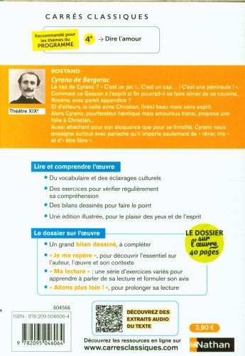 Produktbild: Cyrano de Bergerac : texte abr&eacute;g&eacute;
