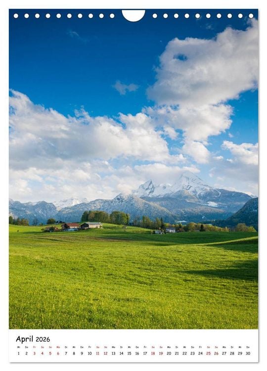 Produktbild: Willkommen im Berchtesgadener Land (Wandkalender 2026 DIN A4 hoch), CALVENDO Monatskalender