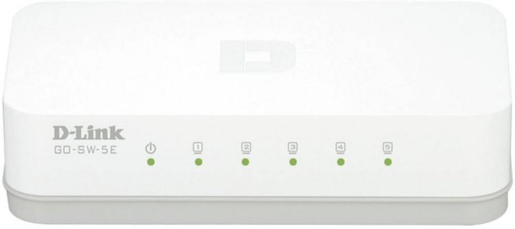 Produktbild: D-Link GO-SW-5E/E GO-SW-5E Netzwerk Switch 5 Port 100MBit/s