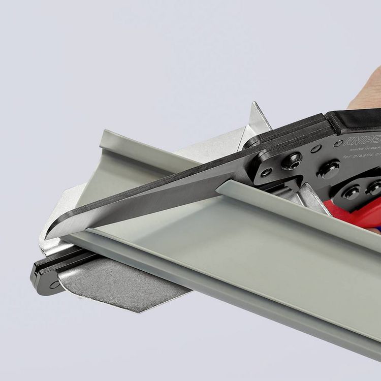 Produktbild: Knipex 95 02 21 Kunststoffschere Geeignet f&uuml;r (Abisoliertechnik) Kabelkan&auml;le 4mm