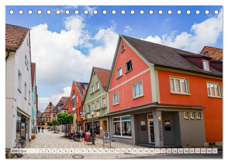 Produktbild: Neustadt an der Aisch Impressionen (Tischkalender 2026 DIN A5 quer), CALVENDO Monatskalender