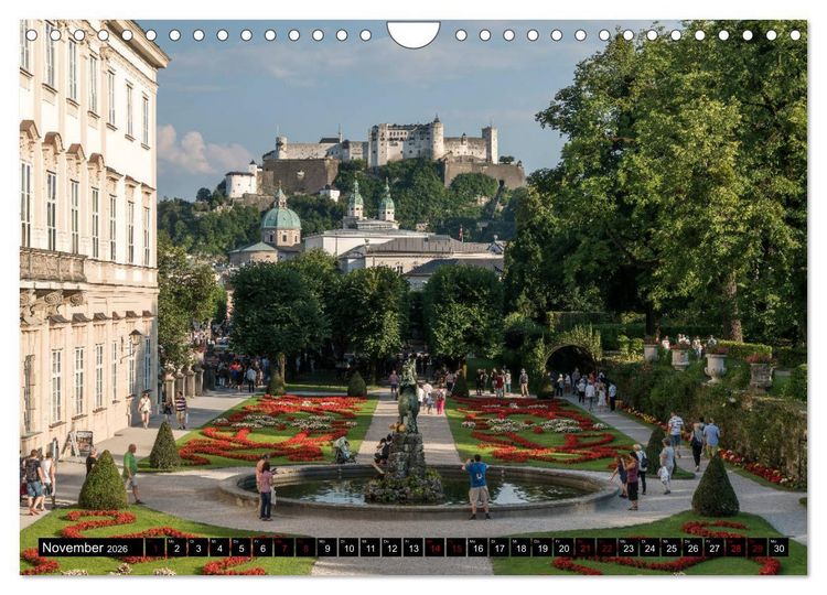 Produktbild: Salzburg - &Ouml;sterreich (Wandkalender 2026 DIN A4 quer), CALVENDO Monatskalender