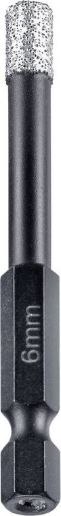 Produktbild: Kwb 500306 Fliesenbohrer 6mm 1/4\" (6.3 mm), Sechskantschaft 1St.