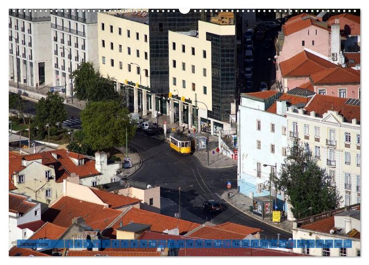 Produktbild: BlickPunkt Lissabon (Wandkalender 2026 DIN A2 quer), CALVENDO Monatskalender