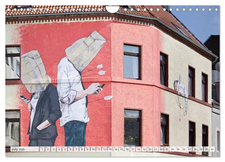 Produktbild: COLOGNE STREETART GALLERY (Wall Calendar 2026 DIN A4 landscape), CALVENDO 12 Month Wall Calendar