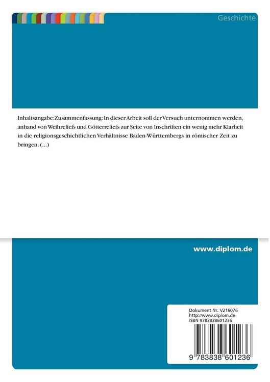 Produktbild: R&ouml;mische G&ouml;tterreliefs in Baden-W&uuml;rttemberg