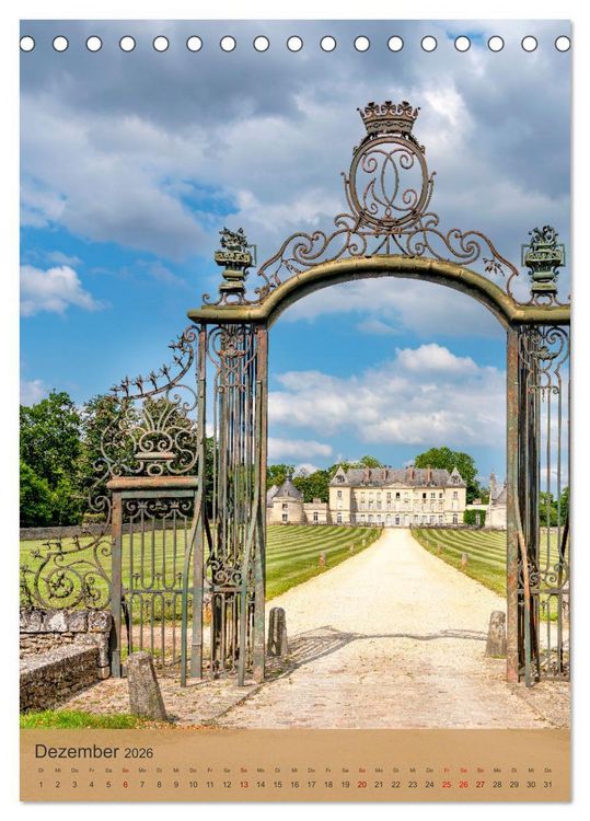Produktbild: Die Schl&ouml;sser im Loiretal (Tischkalender 2026 DIN A5 hoch), CALVENDO Monatskalender