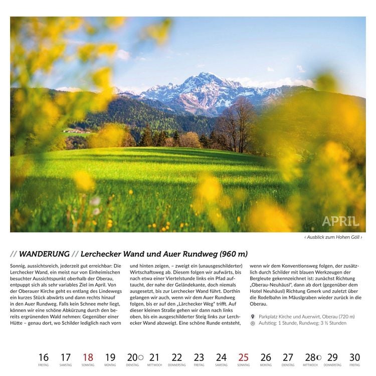 Produktbild: Berchtesgadener Bergsteigerkalender 2027