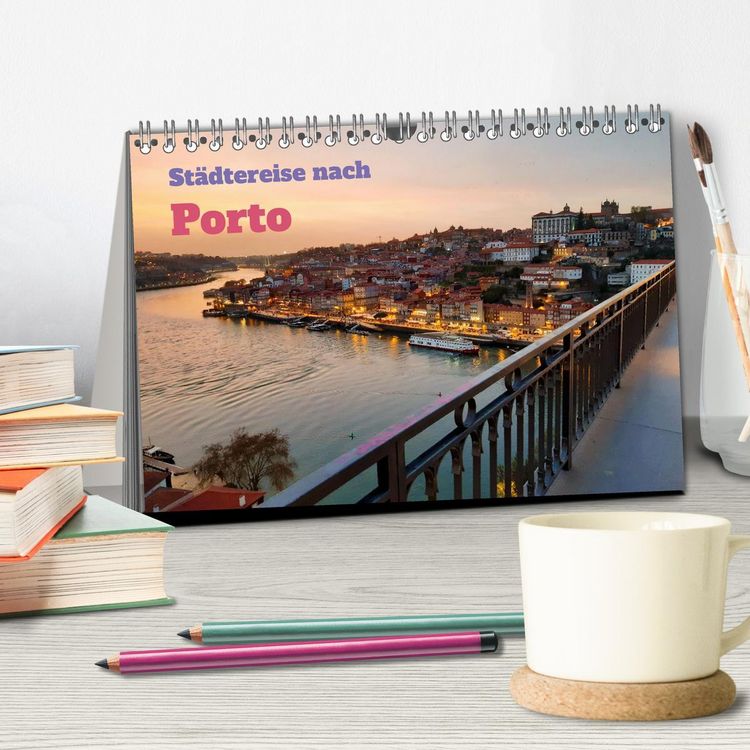 Produktbild: St&auml;dtereise nach Porto (Tischkalender 2026 DIN A5 quer), CALVENDO Monatskalender