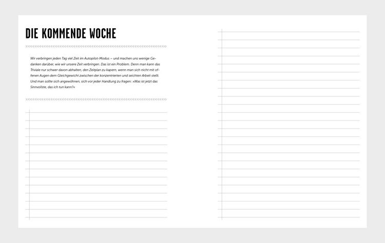 Produktbild: Der Block-dir-Zeit-Planer