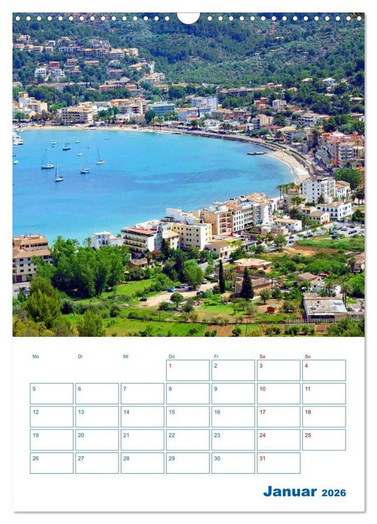Produktbild: S&oacute;ller auf Mallorca &ndash; Terminplaner (Wandkalender 2026 DIN A3 hoch), CALVENDO Monatskalender