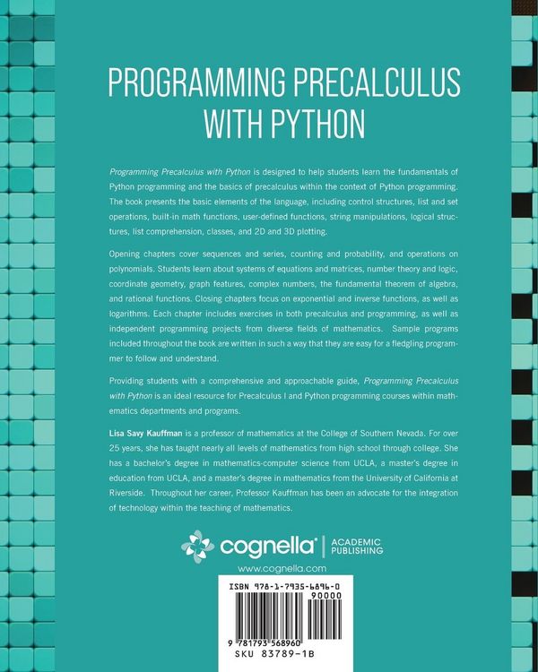 Produktbild: Programming Precalculus with Python
