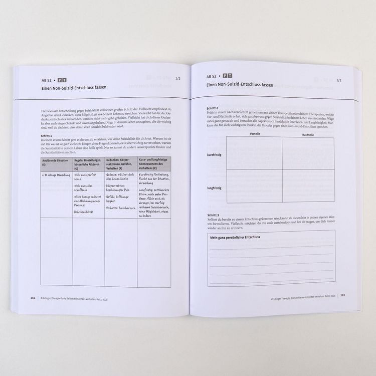 Produktbild: Therapie-Tools Selbstverletzendes Verhalten