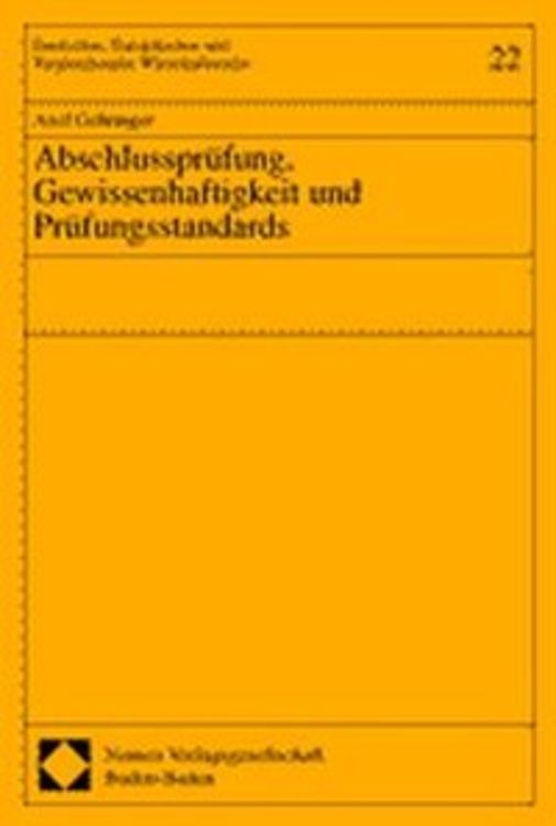 Produktbild: Abschlusspr&uuml;fung, Gewissenhaftigkeit und Pr&uuml;fungsstandards