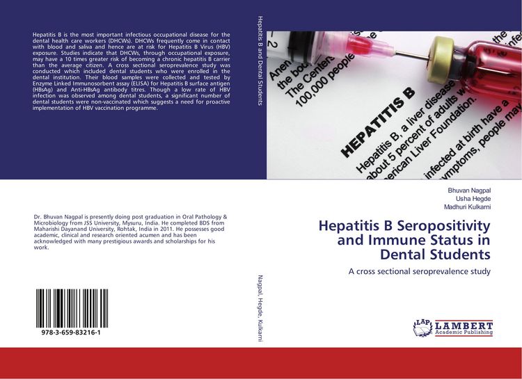 Produktbild: Hepatitis B Seropositivity and Immune Status in Dental Students
