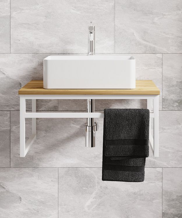 Produktbild: 2-tlg. Waschplatz Waschtisch Waschbecken Bitila 60