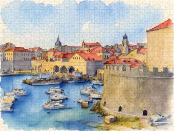 Produktbild: CALVENDO Puzzle Dubrovnik | 1000 Teile Lege-Gr&ouml;&szlig;e 64x48cm Foto-Puzzle f&uuml;r gl&uuml;ckliche Stunden