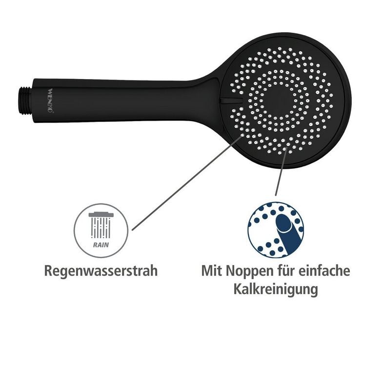 Produktbild: Duschkopf Watersaving &Oslash; 96 cm 3 Funktionen, &Oslash; 9,5 cm