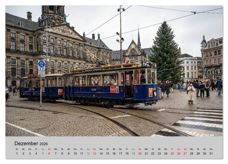 Produktbild: Stra&szlig;enbahnklassiker auf Schienen (Wandkalender 2026 DIN A2 quer), CALVENDO Monatskalender
