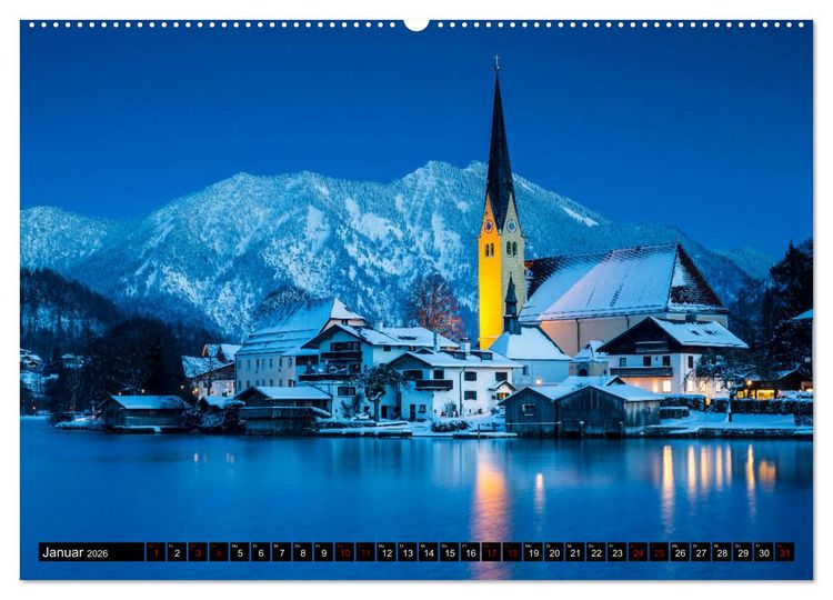 Produktbild: Berge. Alpenseen (Wandkalender 2026 DIN A2 quer), CALVENDO Monatskalender