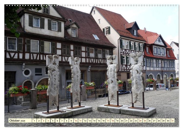 Produktbild: Unterwegs in Schorndorf (hochwertiger Premium Wandkalender 2026 DIN A2 quer), Kunstdruck in Hochglanz